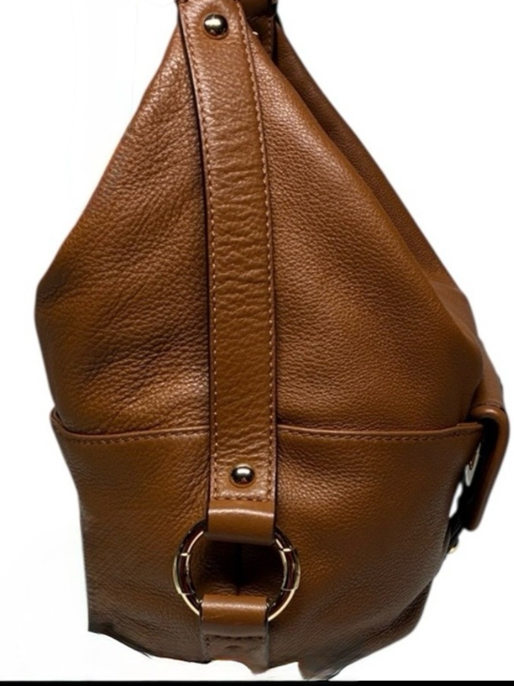 Michael Kors Leather Hobo Bag Luggage Brown - Picture 5 of 16